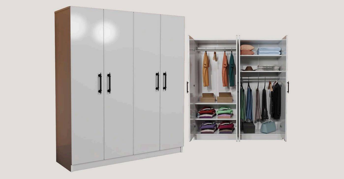 4 Kapaklı Gardırop